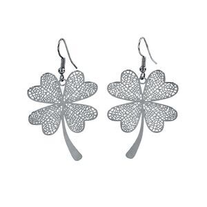Shamrock Dangling Pierced Earrings